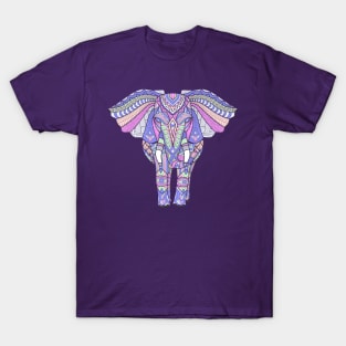 Pretty Tribal Elephant Art T-Shirt